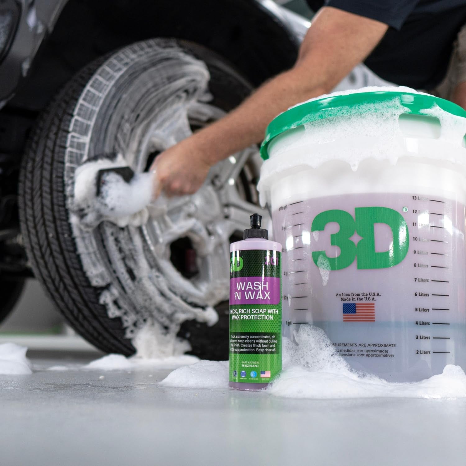 Wash N Wax Car Wash Soap - Ph Balanced, Easy Rinse, Scratch Free Soap with Wax Protection - 1 Gallon