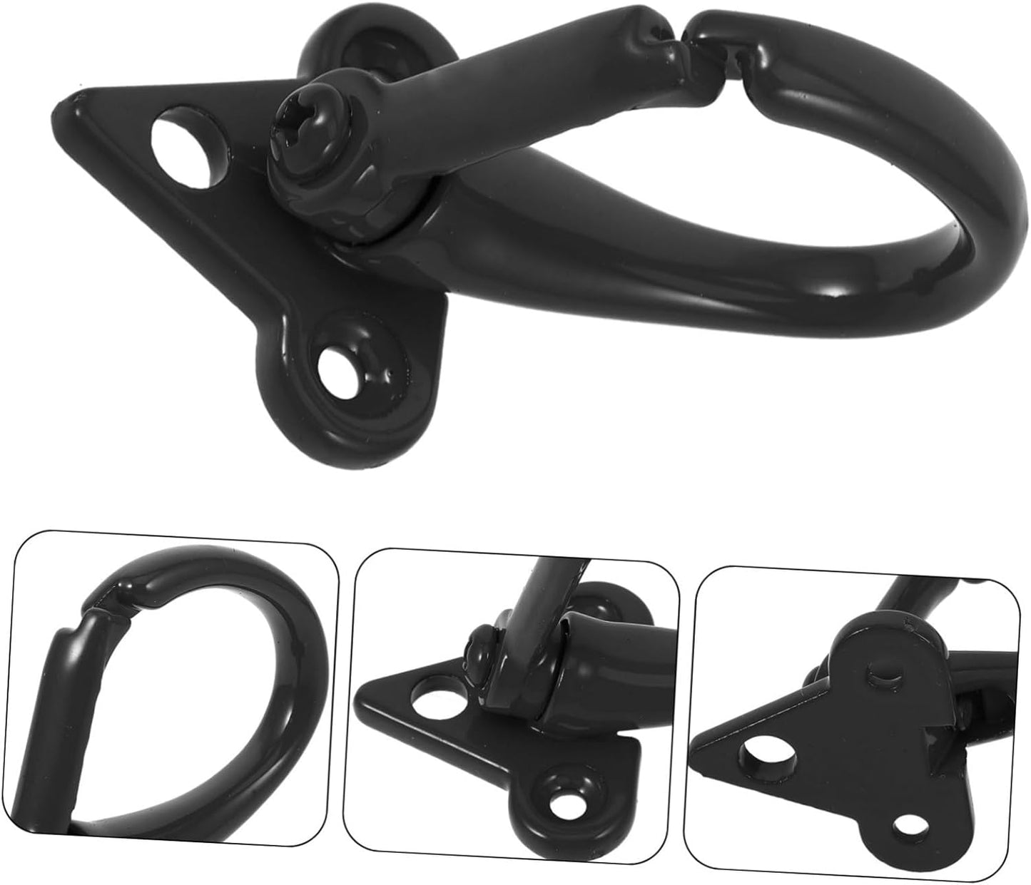 Multifunctional Helmet Hook for Motorcycle and Scooter Handlebars - Black Accessory Hook