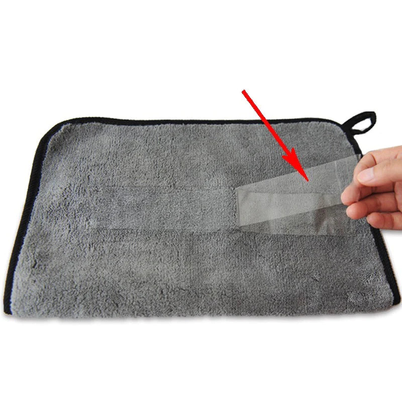 Microfiber Cleaning Towel Thicken Soft Drying Cloth Car Body Washing Towels Double Layer Clean Rags 30/40/60Cm