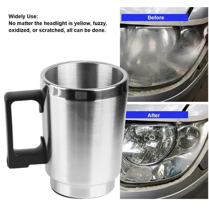 Car Headlight Polish Restoration Kit Heating Atomization Cup Headlamp Polish Electrical Heating Cup Repair Restoration Tool