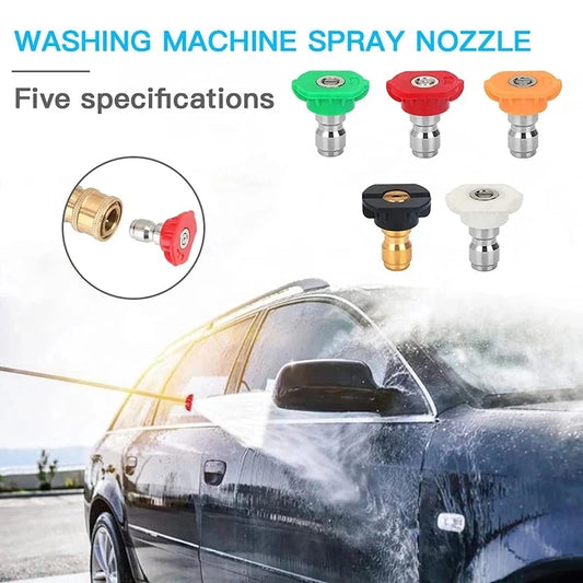 1/4" Quick Connect Nozzle Holder Sets 4000PSI Pressure Washer Gun Stand Spray Tips Holder Lightweight Washing Extension Lance