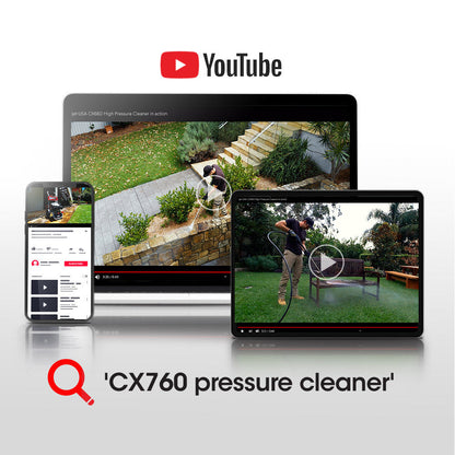 NNEMB 4800PSI Petrol Powered High Pressure Washer, - CX760