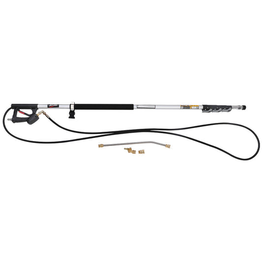 NNEMB 4000PSI 5.5M Long Telescopic Universal Pressure Washer Cleaner Pole Wand Extension Lance
