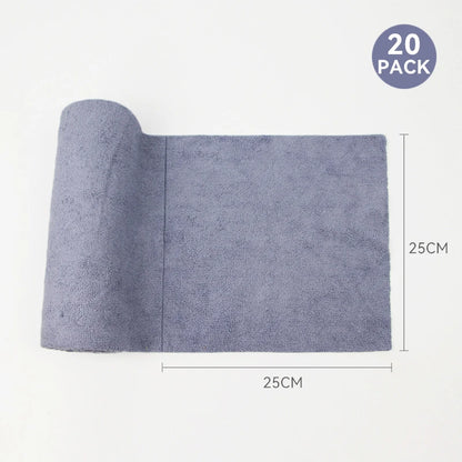 Microfiber Cleaning Cloths - Reusable Non-Fluorescent Perforated Kitchen Towels for Dishwashing, Household & Car Cleaning
