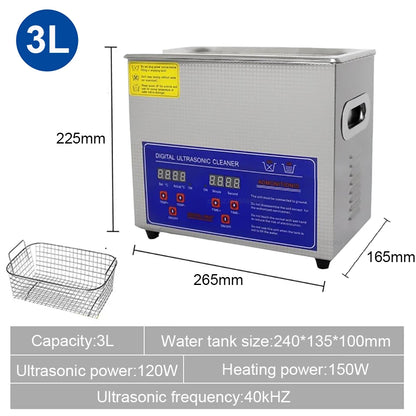 Ultrasonic Cleaner 2L 3L 6L 10L 15L 22L 30L Large Capacity Heated Cleaning Washing Machine Ultrasound Bath For Jewelry Glasses