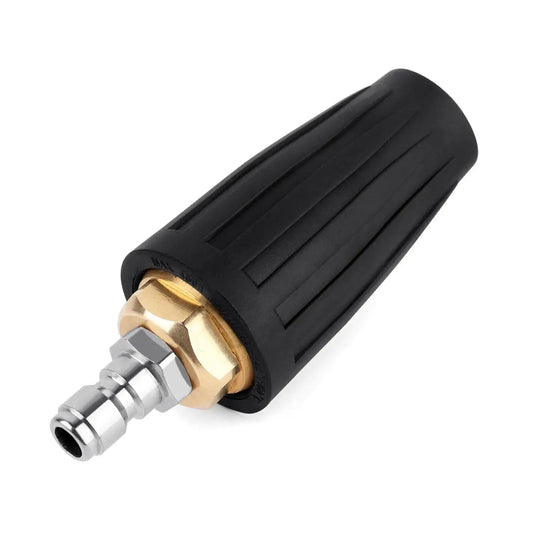 360 Rotating Turbo Nozzle Sprayer With 1/4" Quick Connect 4000 PSI High Pressure Washer Cleaner Accessories Brass