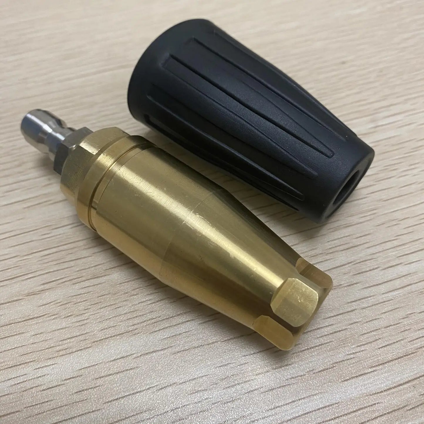 360 Rotating Turbo Nozzle Sprayer With 1/4" Quick Connect 4000 PSI High Pressure Washer Cleaner Accessories Brass