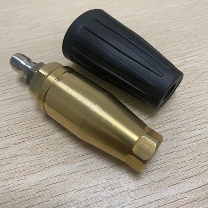 360 Rotating Turbo Nozzle Sprayer With 1/4" Quick Connect 4000 PSI High Pressure Washer Cleaner Accessories Brass