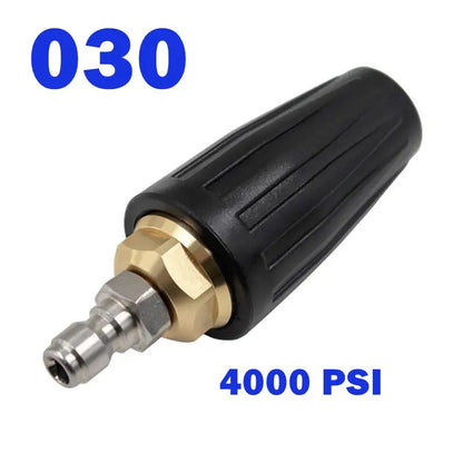 360 Rotating Turbo Nozzle Sprayer With 1/4" Quick Connect 4000 PSI High Pressure Washer Cleaner Accessories Brass