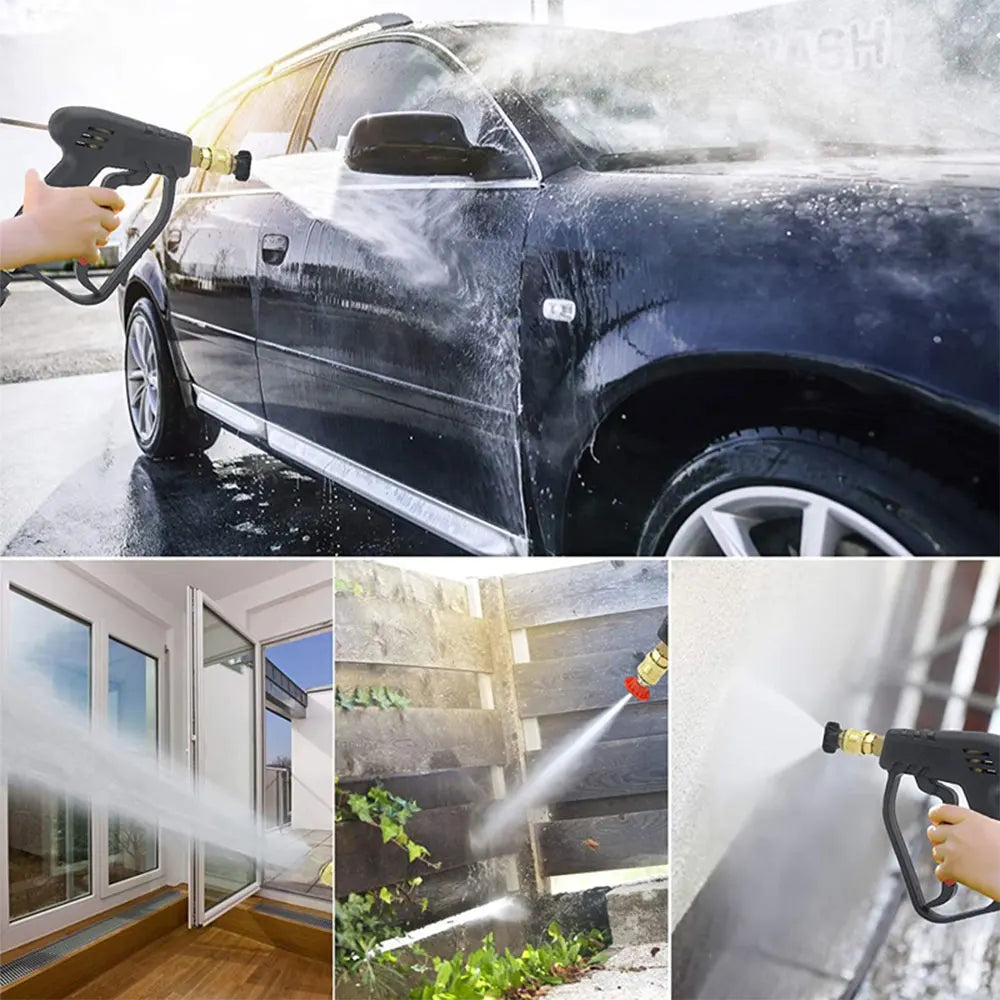 Pressure Washer Water Gun With Car Cleaning Hose Connector For Karcher/ Nilfisk/ Parkside/ Bosch
