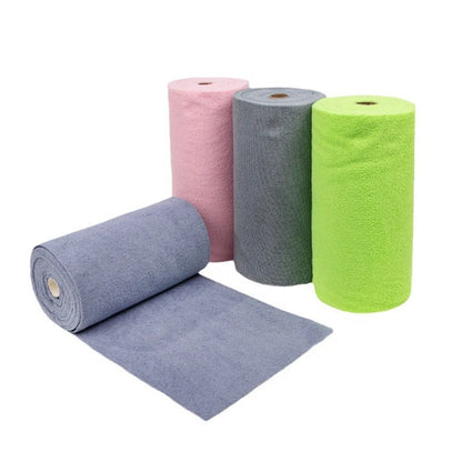 Microfiber Cleaning Cloths - Reusable Non-Fluorescent Perforated Kitchen Towels for Dishwashing, Household & Car Cleaning