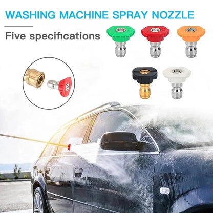 1/4" Quick Connect Nozzle Holder Sets 4000PSI Pressure Washer Gun Stand Spray Tips Holder Lightweight Washing Extension Lance