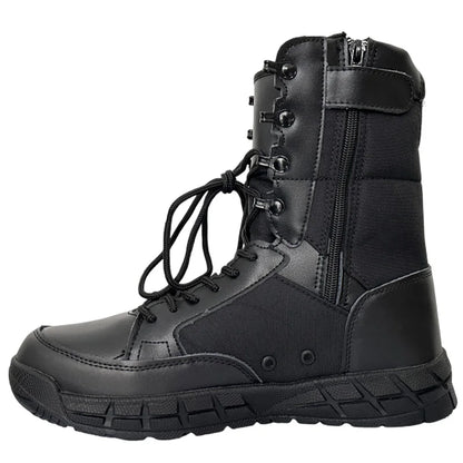 Lightweight Men's Tactical Shoes Combat Boots Training Lace Up Waterproof Outdoor Botas Hiking Breathable Shoe