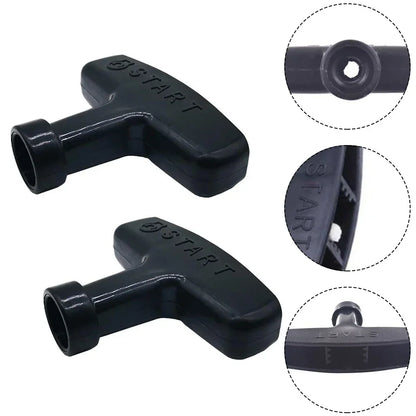 2pcs Pull Start Recoil Handle Black For Honda GX200 GX240 GX270 GX340 GX390 Engine Lawn Mower Generator Starter Handle