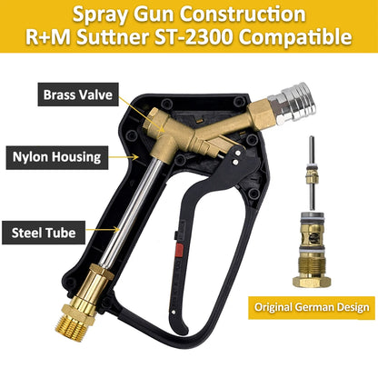 Pressure Washer Water Swivel Gun for Car Cleaning Hose Connector For Karcher Nilfisk Parkside Bosch Quick Connector