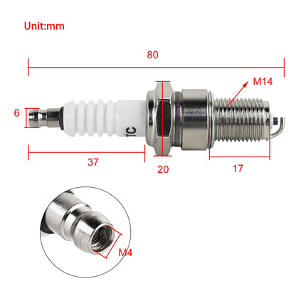 3pcs F7TC Spark Plug for Honda GCV160 GCV190 GX120 GX160 GX200 GX240 GX270 GX340 GX390 168F 182F Generator Lawnmower Tractor
