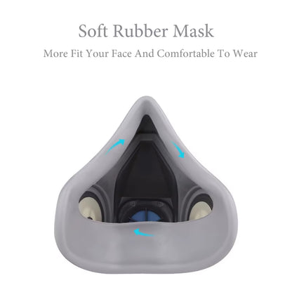 Industrial Half Face Respirator Mask 6100/6200/6300 for Dust and Gas Protection in Painting, Spraying, and Polishing - Unisex Safety Mask
