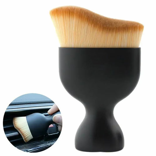 1Pcs Car Interior Cleaning Detaling Brush Car Air Conditioner Cleaning Brush Dust Removal Artifact Brush Car Interior Cleaning
