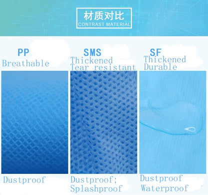 Professional Disposable Waterproof Oil-Resistant Coverall Suit for Spray Painting and Occupational Safety