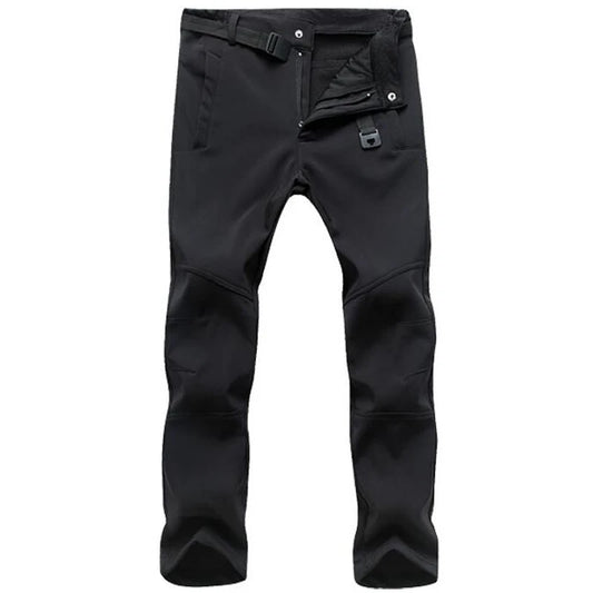 Stretch Waterproof Pants Men Casual Winter Thick Warm Fleece Shark Skin Trousers Male Windbreaker Sweatpants Mens Tactical Pants