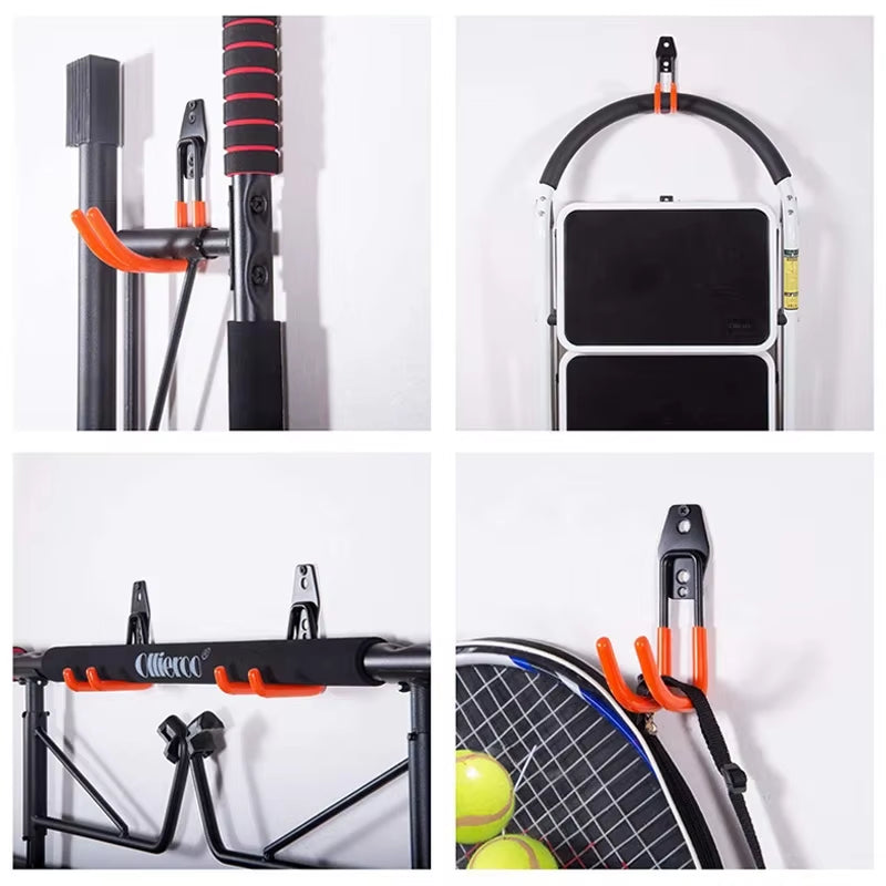 Premium Heavy-Duty Metal Bicycle Storage Hook - Robust Wall-Mounted Tool Organizer for Small to Medium Square Hooks