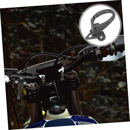 Multifunctional Helmet Hook for Motorcycle and Scooter Handlebars - Black Accessory Hook