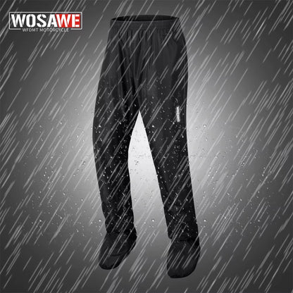 Men Rain Pants Shoe Covers Moto Waterproof Pants Outdoor Work Rain Gear Pants for Motorcycle Camping Hiking Fishing Golf