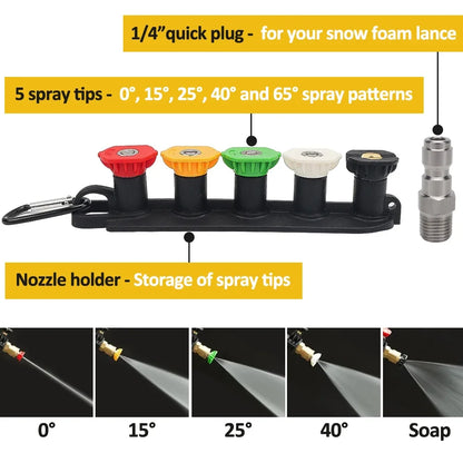 Pressure Washer Water Swivel Gun for Car Cleaning Hose Connector For Karcher Nilfisk Parkside Bosch Quick Connector