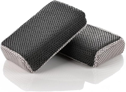 Koch-Chemie Clay Scrubber Set - High-Performance Removal of Paint Contaminants and Insects - Black/Ice Grey - Pack of 2