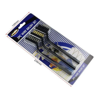 ALLSOME Double-end Steel Wire Brush & Nylon Pick Set Universal Hunting Gun Cleaning Kit Car Detailing Cleaning Tools