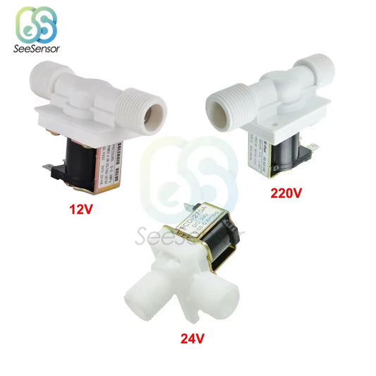 220V 110V 24V 12V Plastic Solenoid Valve Magnetic Washing Machine Dispenser Drinking Water Pneumatic Pressure Controller Switch