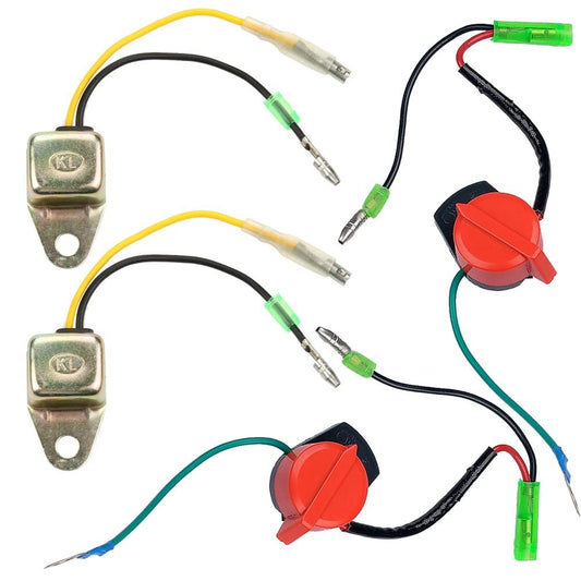 GX160 GX390 Engine Stop Switch with Low Oil Alert Sensor for Honda GX Series Motors (5.5HP to 13HP)