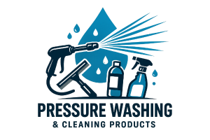 un logo qui represente le lavage haute pression et la vente de produits et accessoires lié
